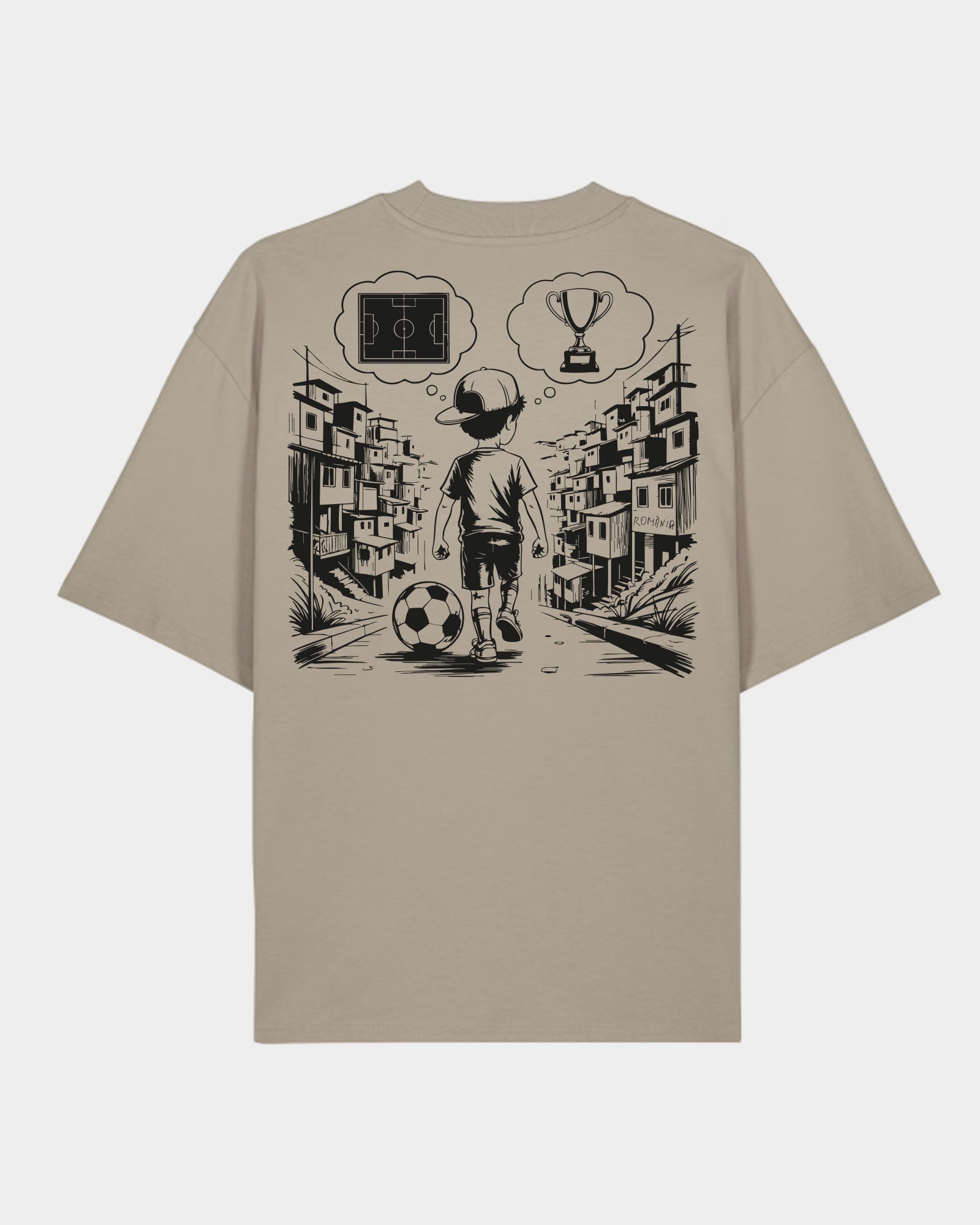 Tricou Oversized Legenda Adulti Romania Stone