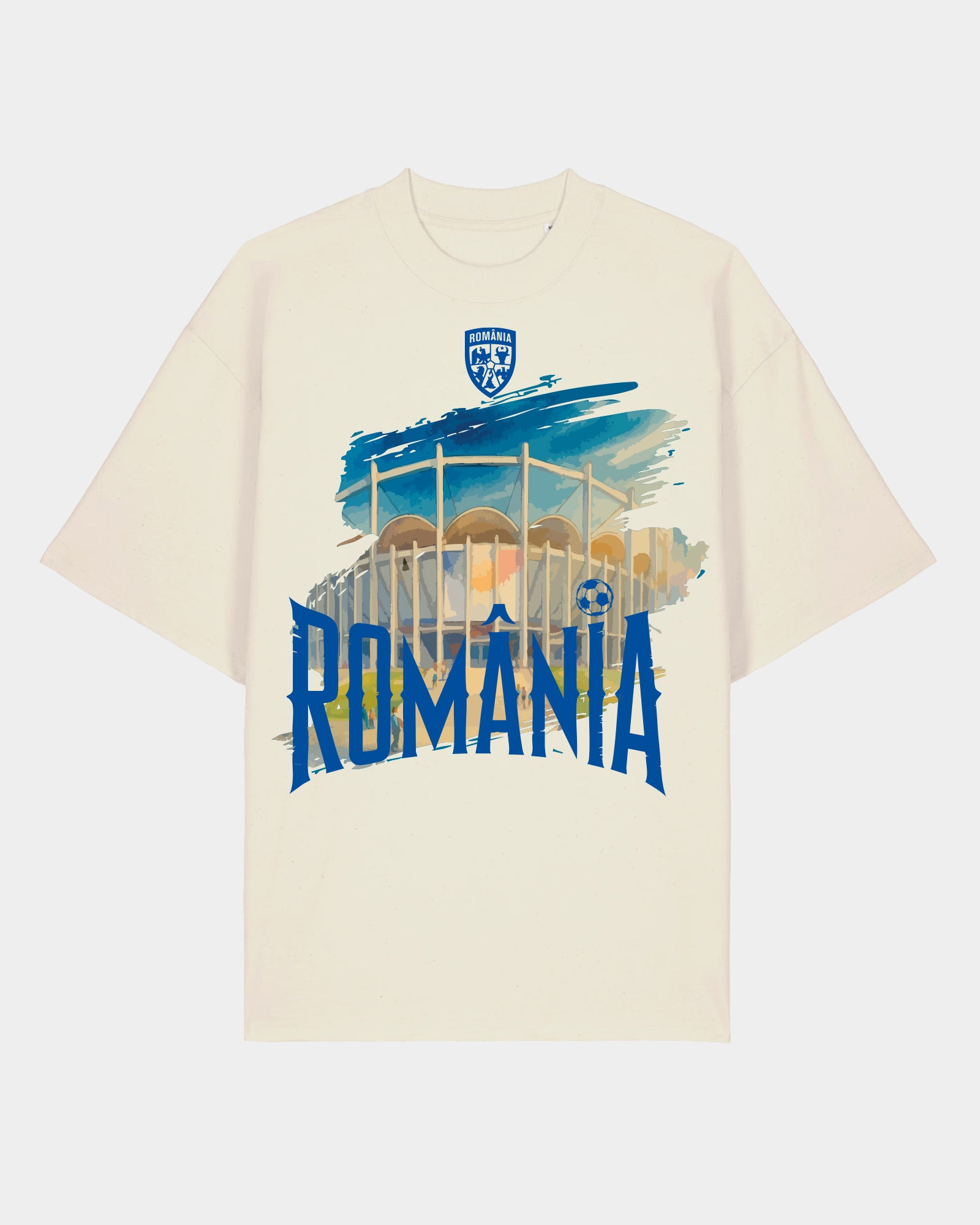 Tricou Oversized Arena Adulti Romania Natural Raw