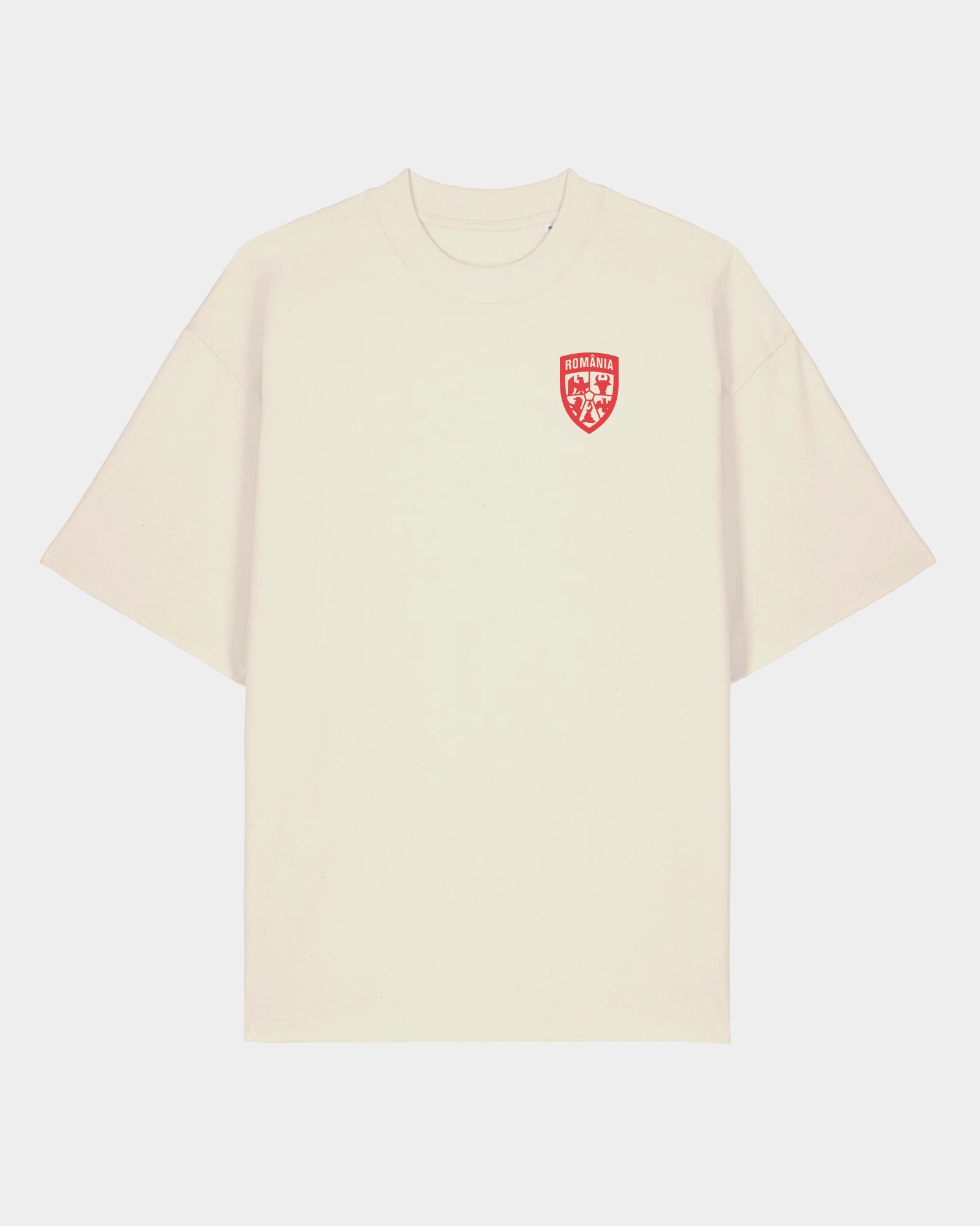 Tricou Oversized Impact Adulti Romania Natural Raw