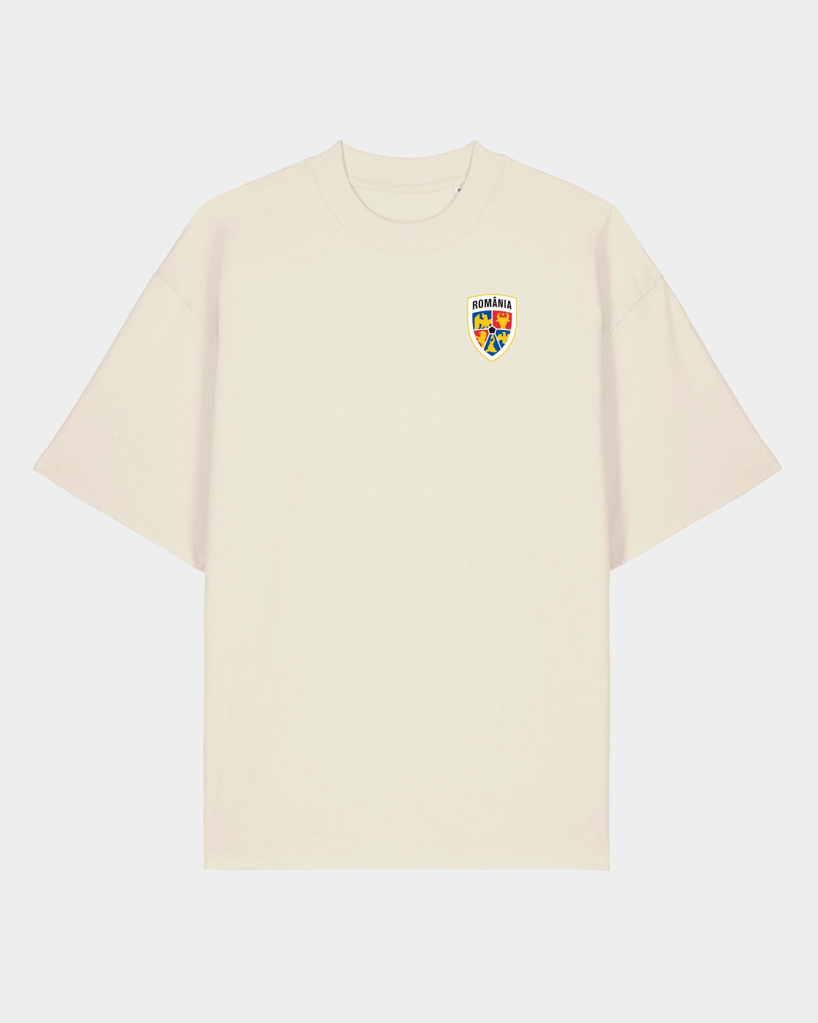 Tricou Oversized Traditie II Adulti Romania Natural Raw